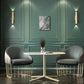 Amenajare cu tablou canvas pictat manual si mobila living de lux cu accente glam